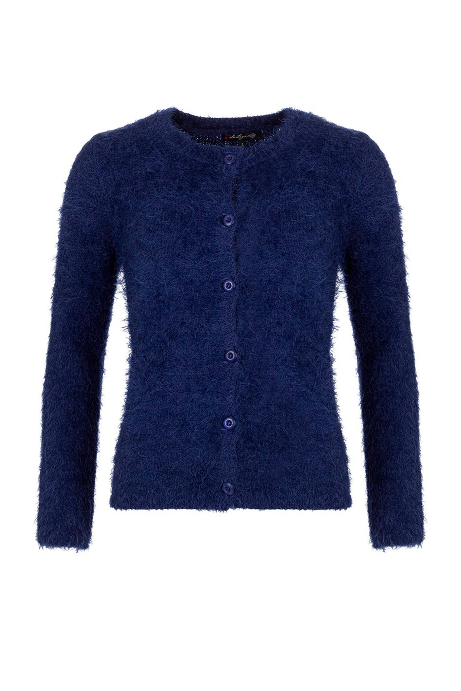donkerblauw fluffy vest donkerblauw fluffy vest